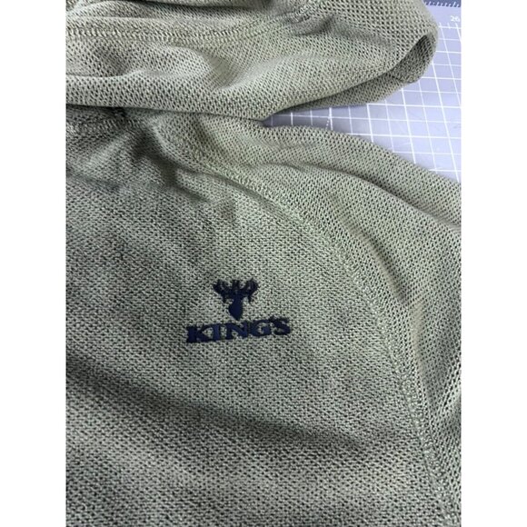 Men's King's Camo XKG Covert Hunting Hoodie Medium Olive Zipper Pockets & Hood - Picture 9 of 10